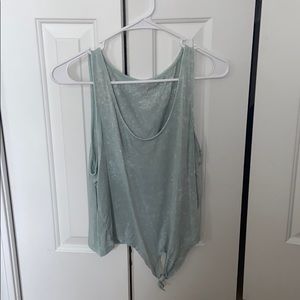 turcoise tank top